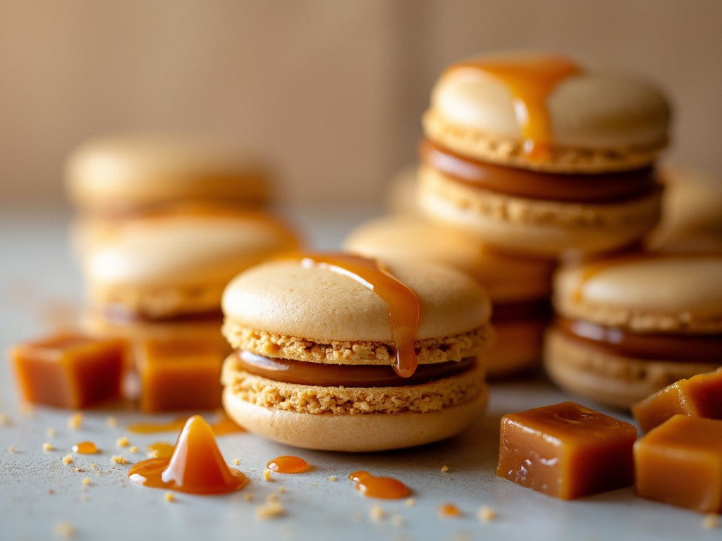 Karamellmakroner med karamellfyll: Perfekte søtsaker for enhver anledning