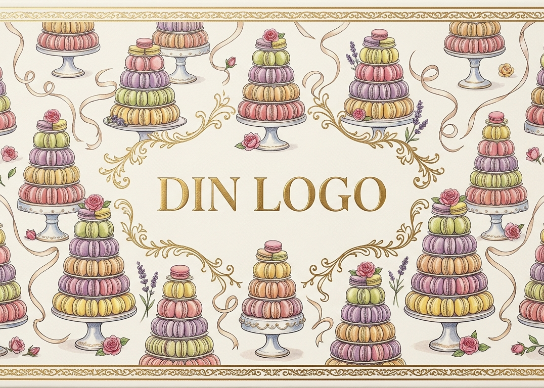 Din logo med makrontårn